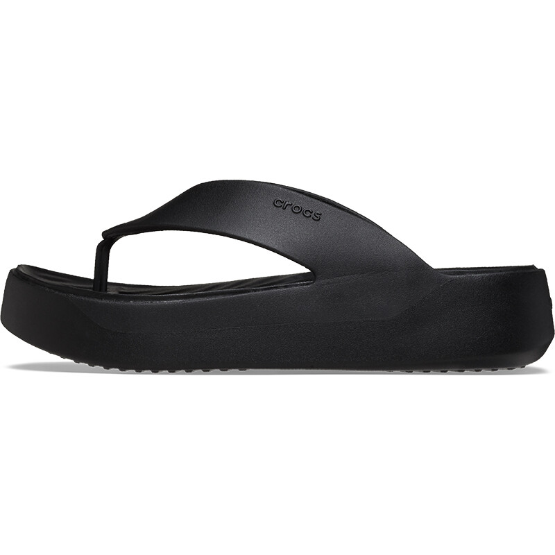 Sandalias Crocs Getaway Plataform Flip Negro