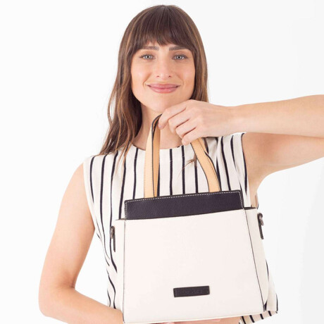 Cartera Los Angeles Crudo Negro y Nuez