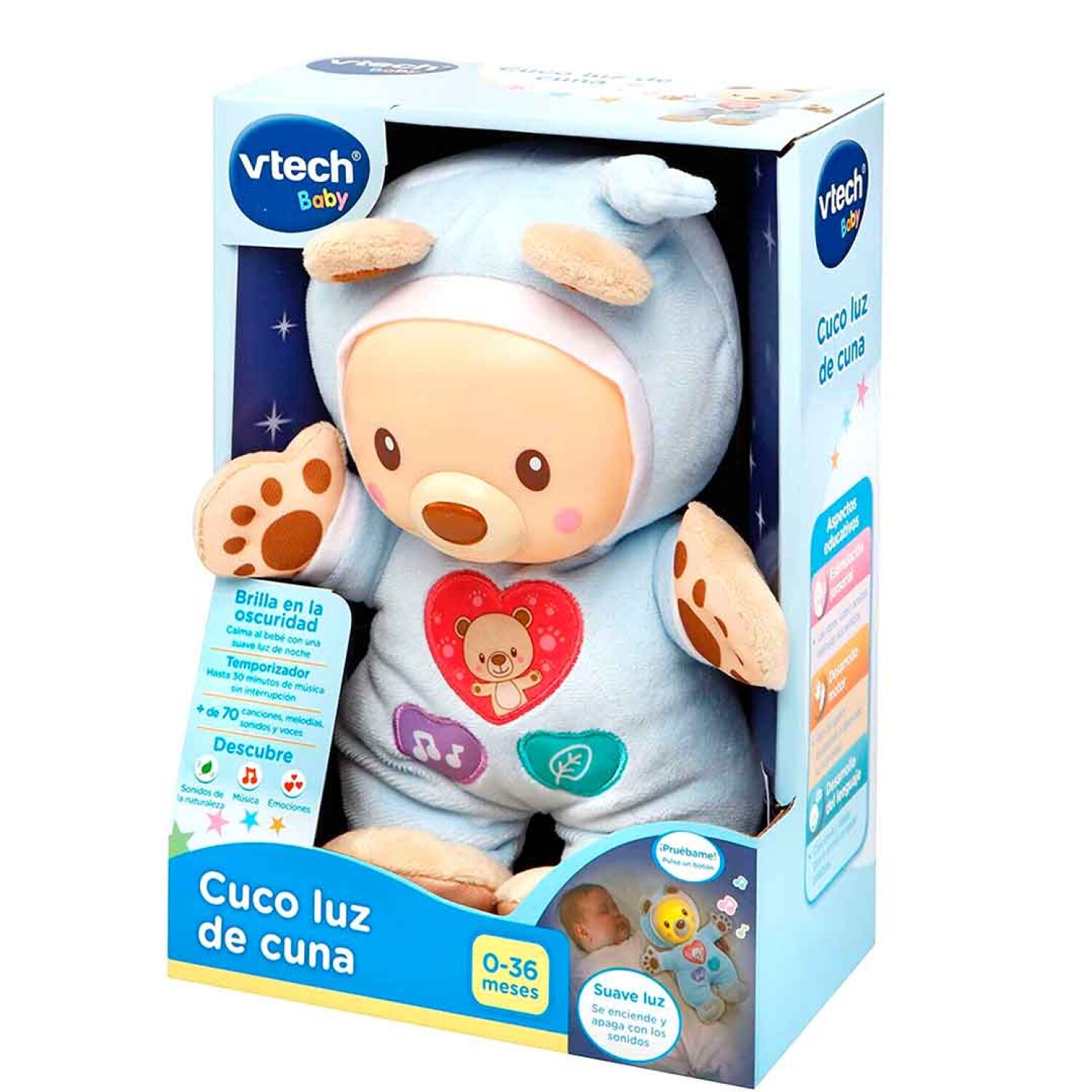 2 PCS Moon Kids Lámpara de dormir de juguete que brilla