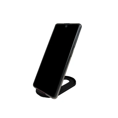 Soporte ovalado para celular Negro
