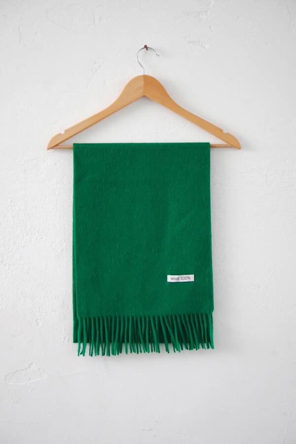 BUFANDA 100% WOOL VERDE