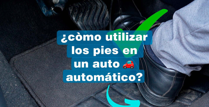 ¿Cómo utilizar los pies en un auto automático?