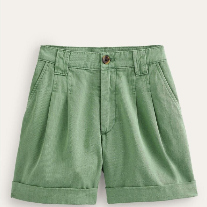 Short de lino Verde