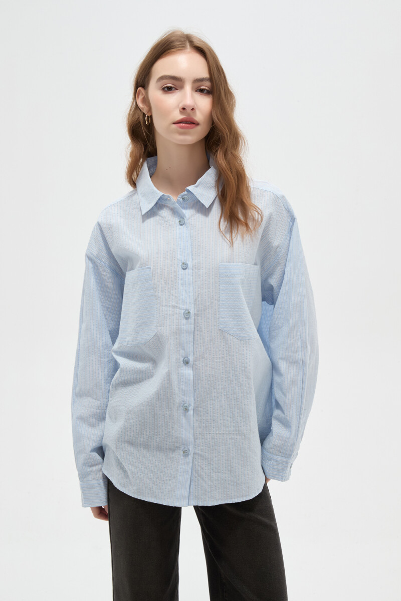 Camisa Enirea - Celeste Claro 