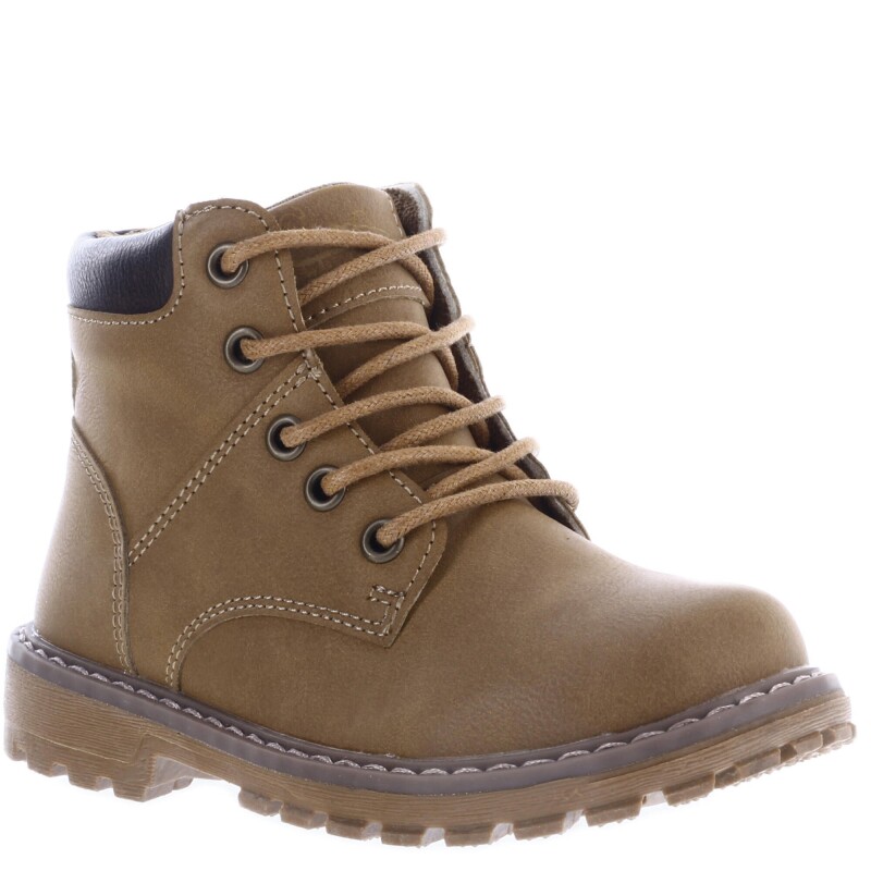 Botas de Niño Croco Kids Botita JUSTIN acordonada Marrón Camel