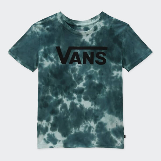 Remera Vans Cloud Wash Logo Verde