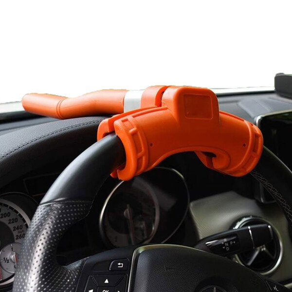 Traba Volante Dirección Tranca Auto Con Llave Cq-6004 TRABA VOLANTE DIRECCION CQ-6004