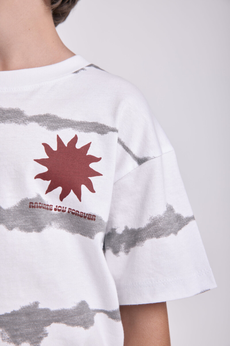 Remera estampa Sol Blanco