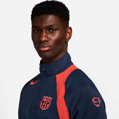 Campera FC Barcelona Total 90 Track de Hombre Azul