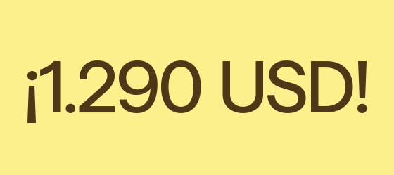 Oportunidades a USD 1.290