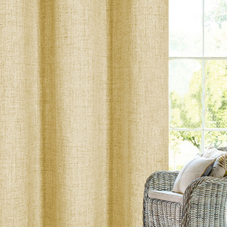 Set x2 Cortina Blackout 140x230 Cm Living Dormitorio Beige Piedra