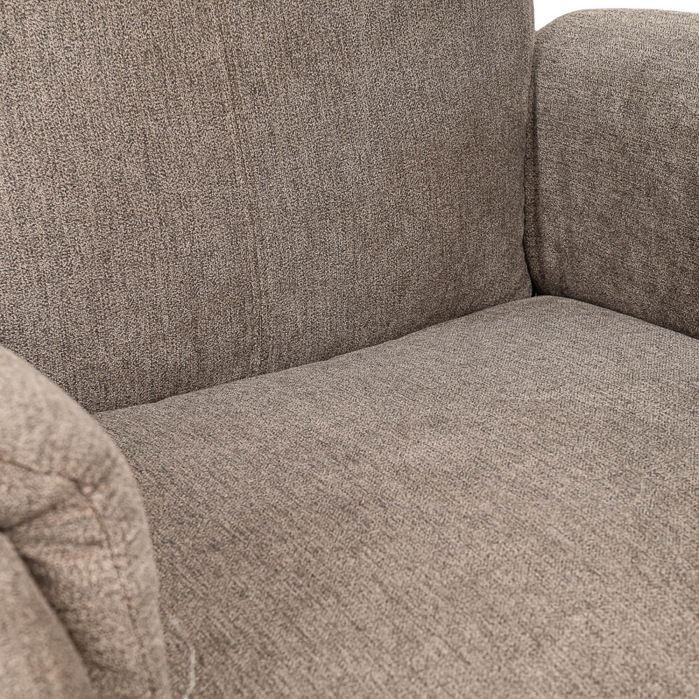 SOFÁ RECLINABLE ELÉTRICO 1 CUERPO TELA NATURAL-BEIGE HOMERO BEIGE