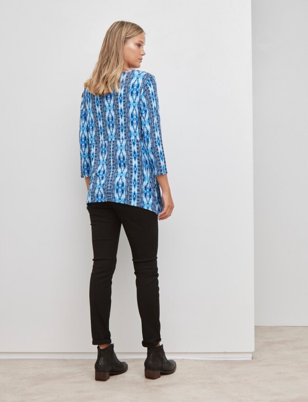 Remera Tribal AZUL/MULTI