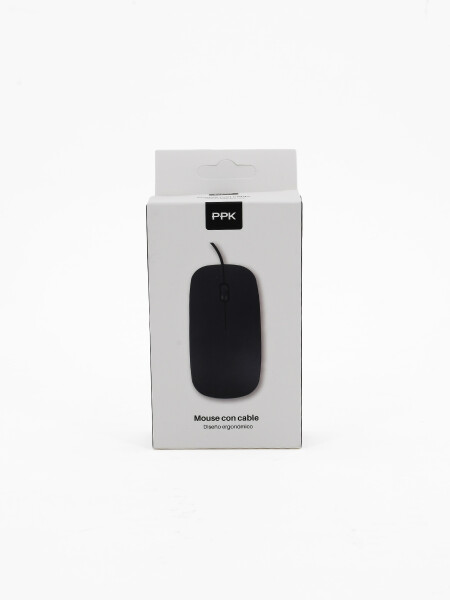 MOUSE CON CABLE NEGRO