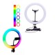 Anillo De Luz LED RGB 32cm Tripode 2.1m Soporte Cel C.Remoto Anillo De Luz LED RGB 32cm Tripode 2.1m Soporte Cel C.Remoto