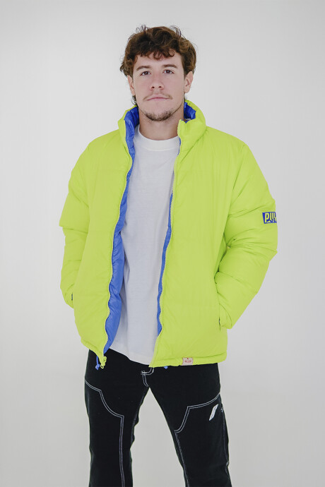 Campera Pulau Puffer Gloffy Reversible Azul