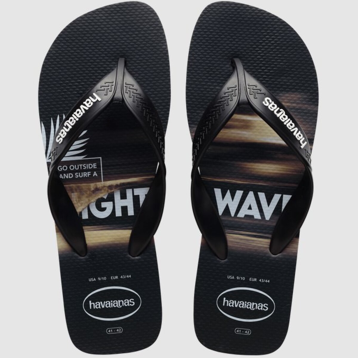 Sandalia de Hombre Havaianas Havaiana Surf - Negro - Blanco 