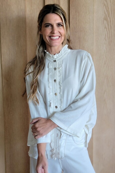 Camisa Dinamarca Tussor-Lino Crudo