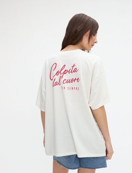 Remera Mina Off white