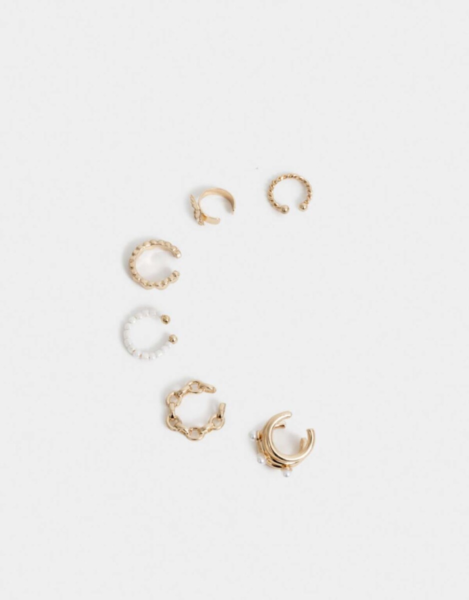 Bijou Cuff Con perlas - Dorado 