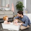 Baño Stokke flexibath XL set c reposera - blanco gris Baño Stokke flexibath XL set c reposera - blanco gris