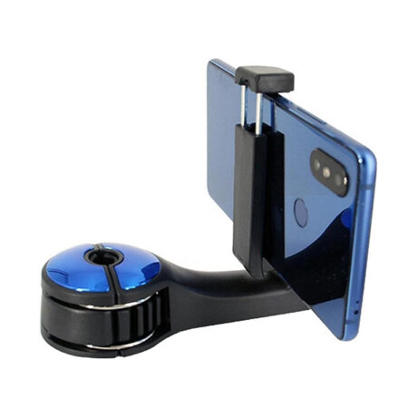 Soporte de celular para el apoya cabeza del auto Azul