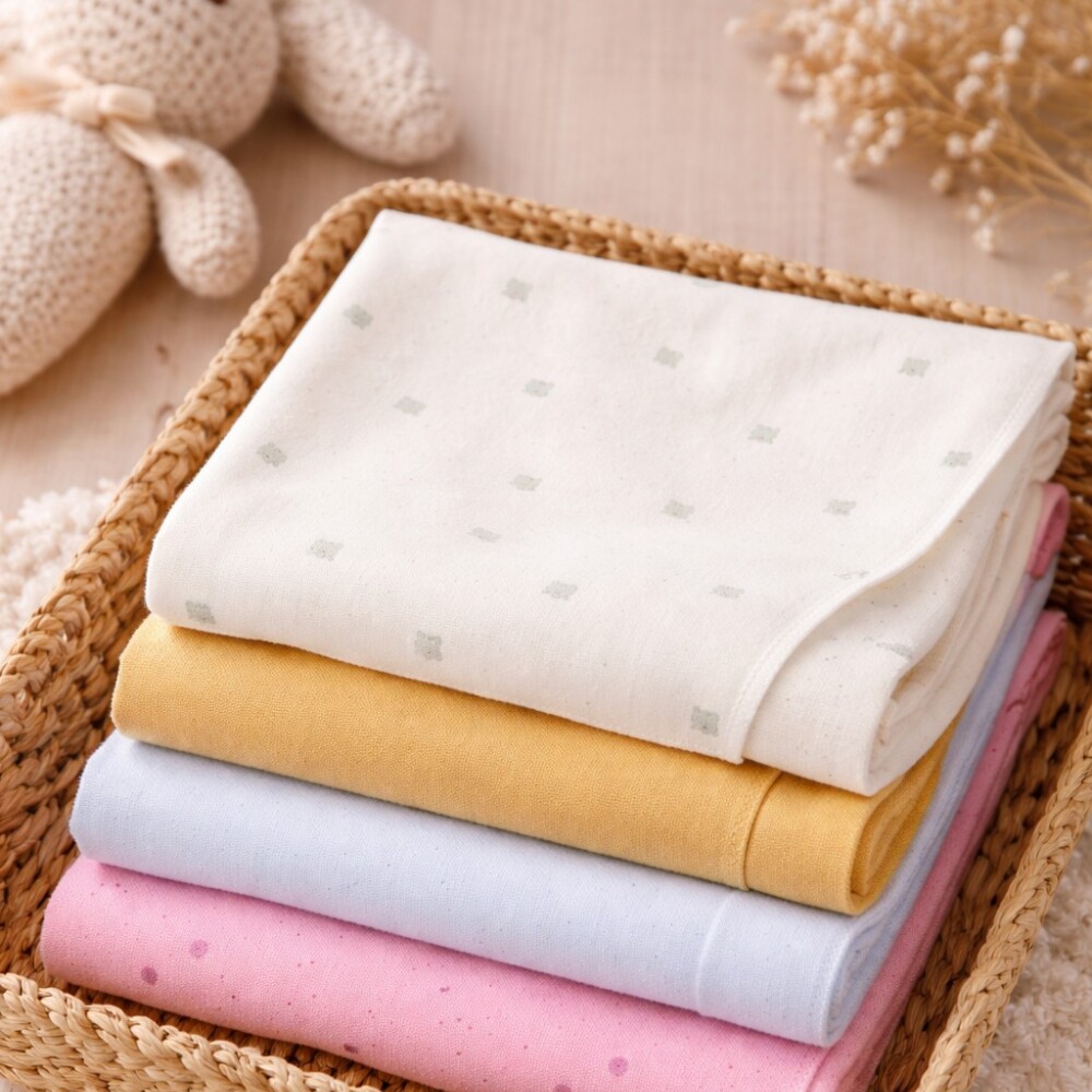 Pack x4 mantas recibidoras de algodón frutas Carters Pack x4 mantas recibidoras de algodón frutas Carters