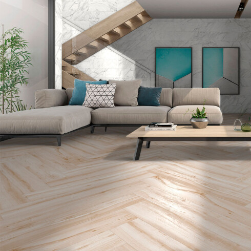 Porcelanato Maderado Mate 20X120Cm Piso Pared GAMAS DE MARRON