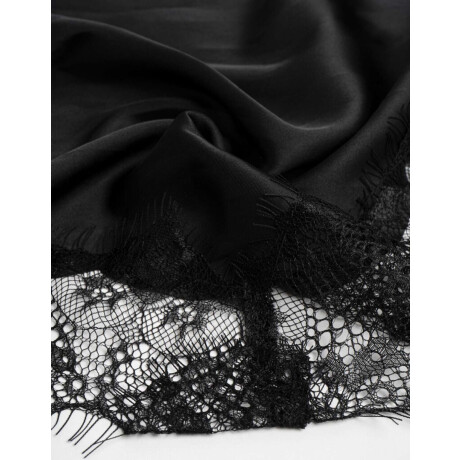 Pañuelo Raso Encaje Negro
