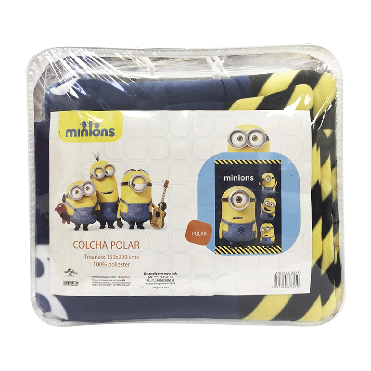 Acolchado Infantil Polar Minions Plaza 
