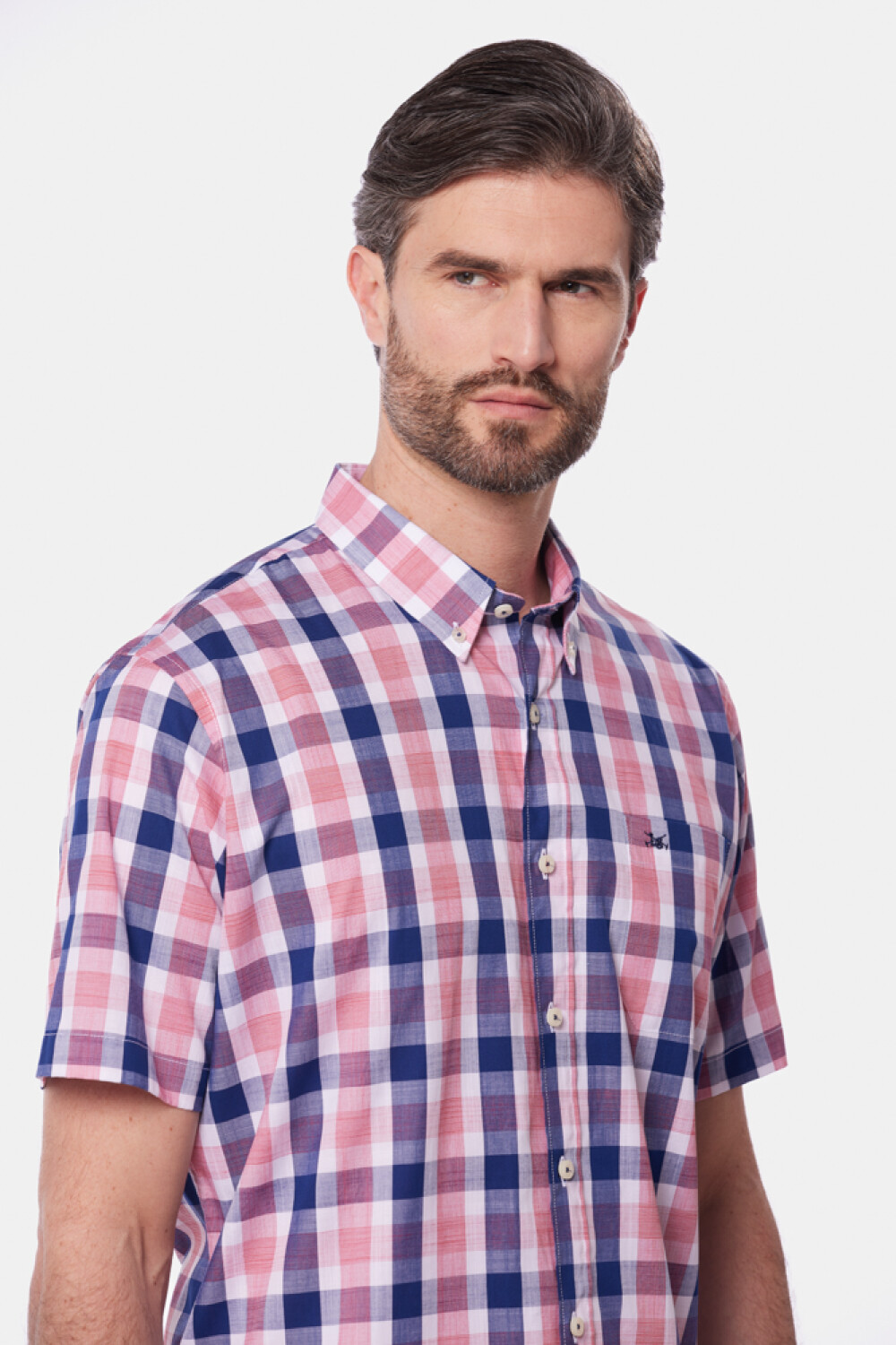 CAMISA A CUADROS Azul