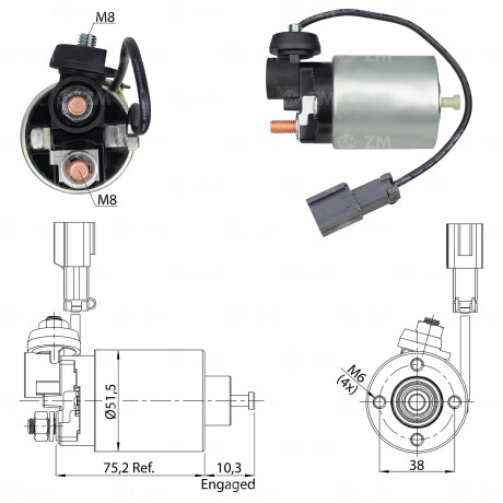 AUTOMATICO DE ARRANQUE NISSAN AUTOMATICO NISSAN ALTIMA S/MITSUBISHI 12V ZM AUTOMATICO DE ARRANQUE NISSAN AUTOMATICO NISSAN ALTIMA S/MITSUBISHI 12V ZM