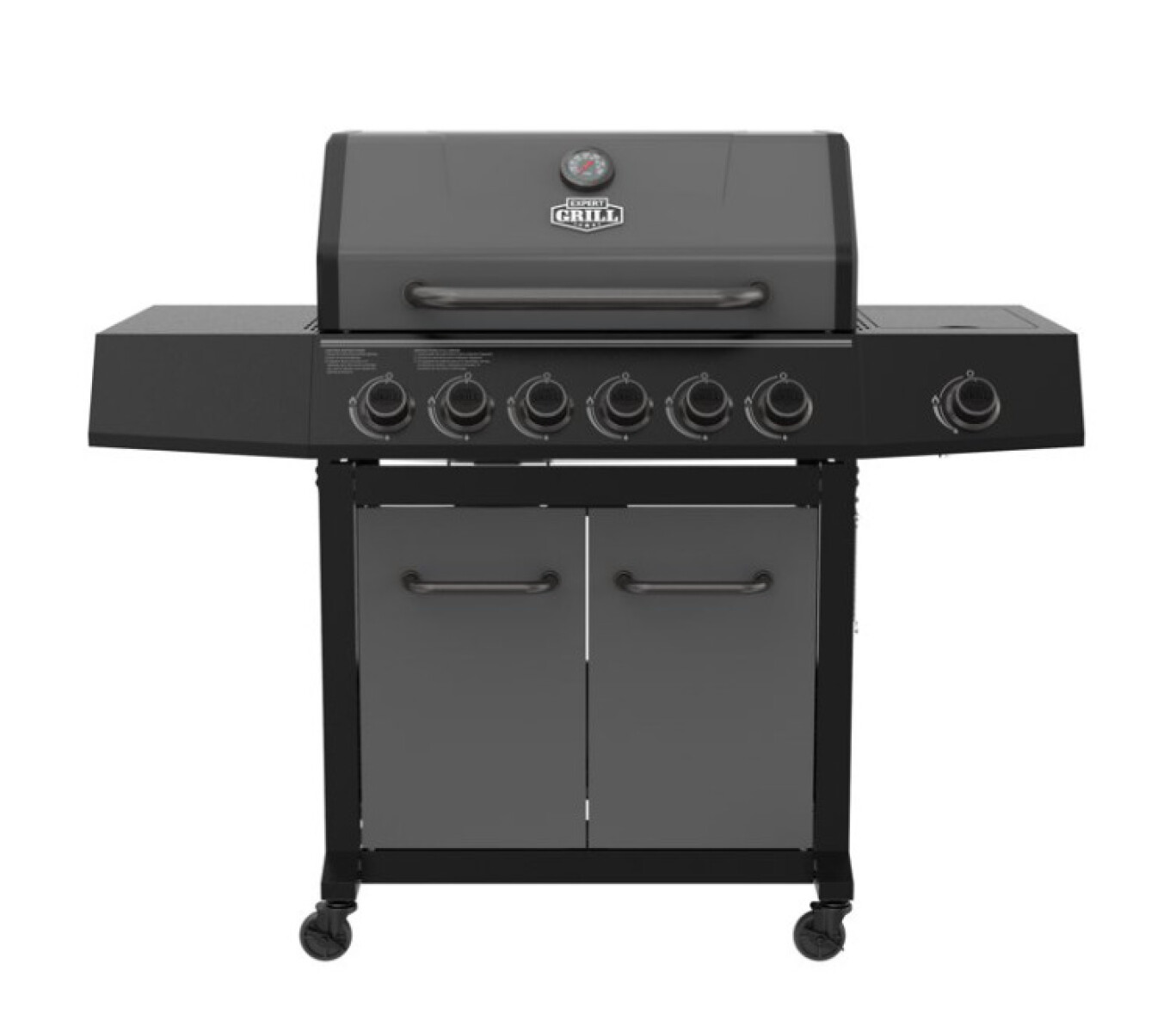 PARRILLA A GAS 6 QUEMADORES C/ANAFE 66000 BTU 