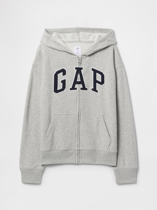 V-FRCH FT BAS HERITAGE LOGO FZ LIGHT HEATHER GREY B08