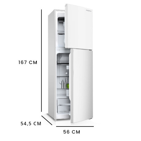 heladera refrigerador frío seco 246 litros WHITE
