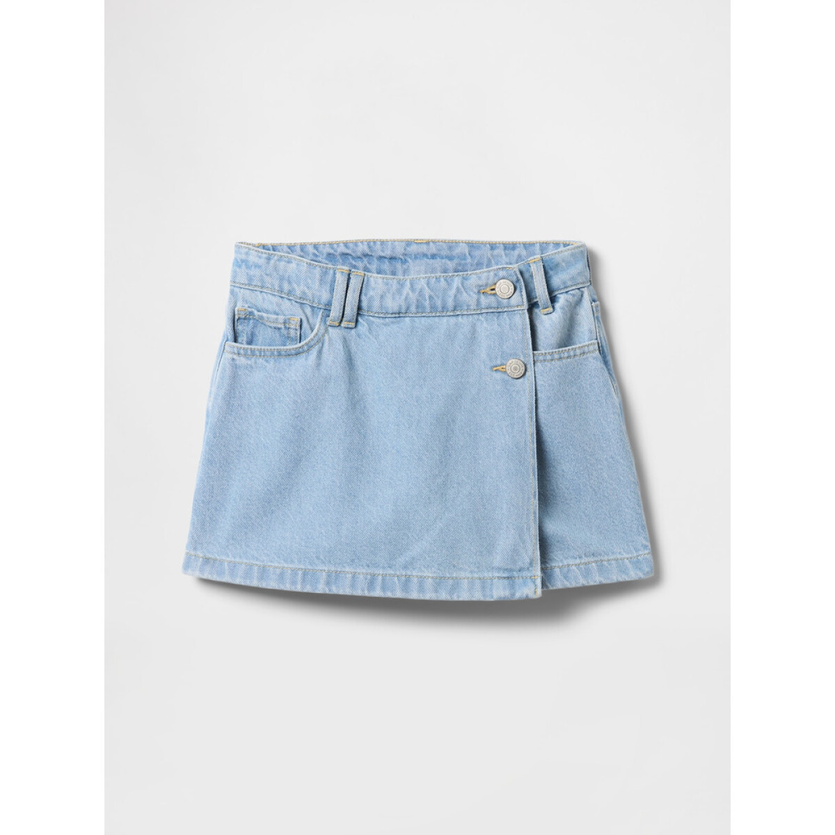 V-DENIM SKORT - LIGHT WASH 