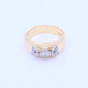 Anillo oro 18k con zirconias. Anillo oro 18k con zirconias.