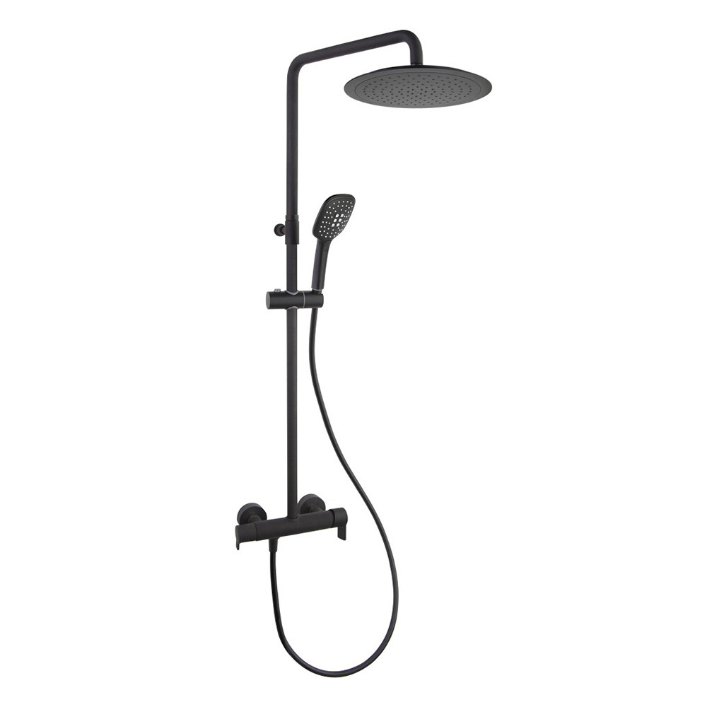 BARRAL CON DUCHA Y GRIFERIA MONOCOMANDO COLOR NEGRO MATE Barral Con Ducha Y Griferia Monocomando Color Negro Mate