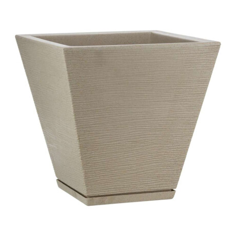 MACETA 29X34CM ZURIQUE GRAPHITO EFECTO PIEDRA BEIGE