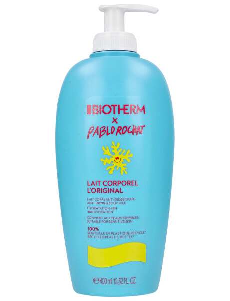 Leche corporal Biotherm edición limitada Pablo Rochat Summer 2022 400ml Leche corporal Biotherm edición limitada Pablo Rochat Summer 2022 400ml