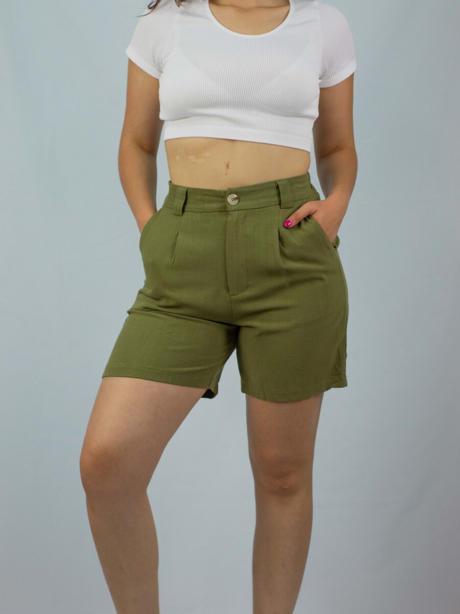 Short Dama Lino Slowly - Army 