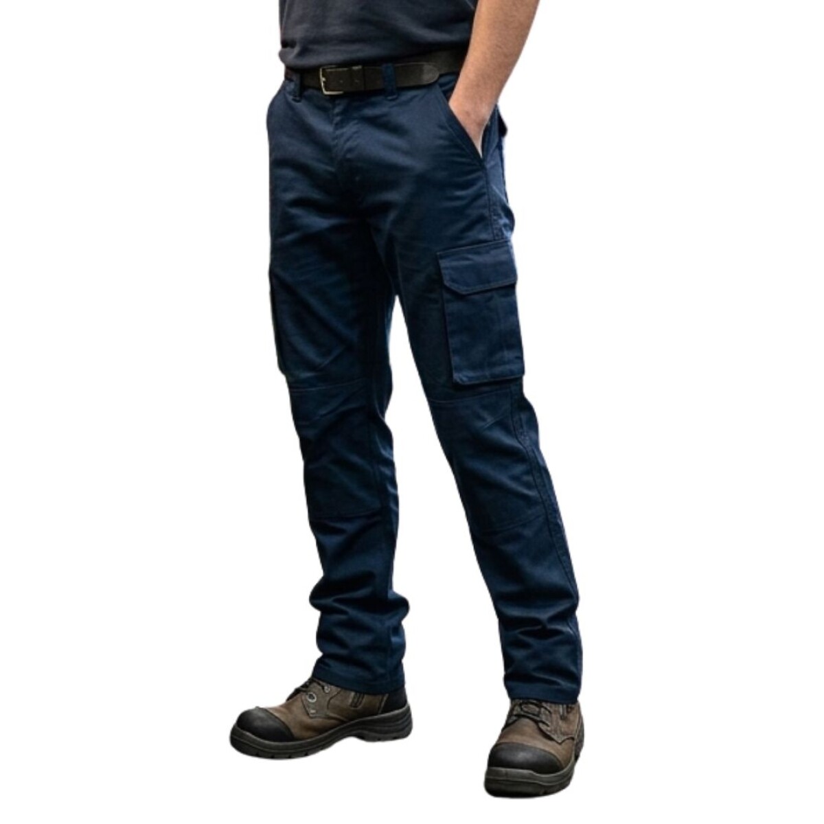Pantalón cargo de brin con spandex 
