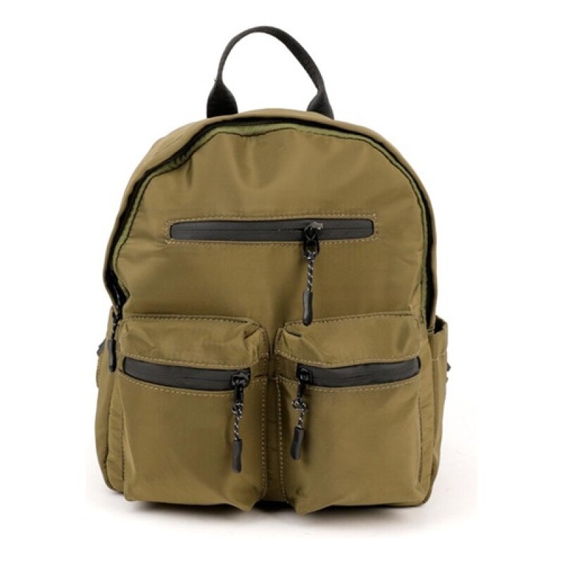 Mochila urbana Canva modelo Rumania en nylon Verde