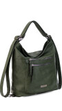 CARTERA MOCHILA ESTHER VERDE MILITAR