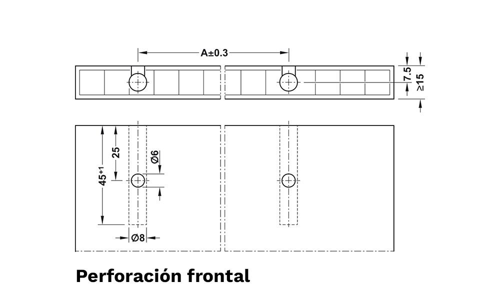 Herraje conector expansible 262.11.117 x100 Herraje Conector Expansible 262.11.117 X100