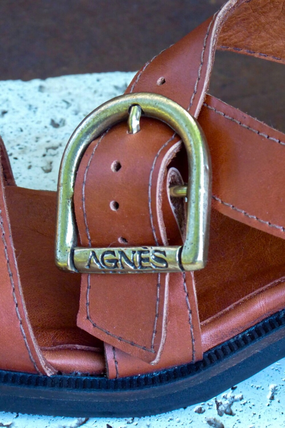 Buckle Sandals Camel