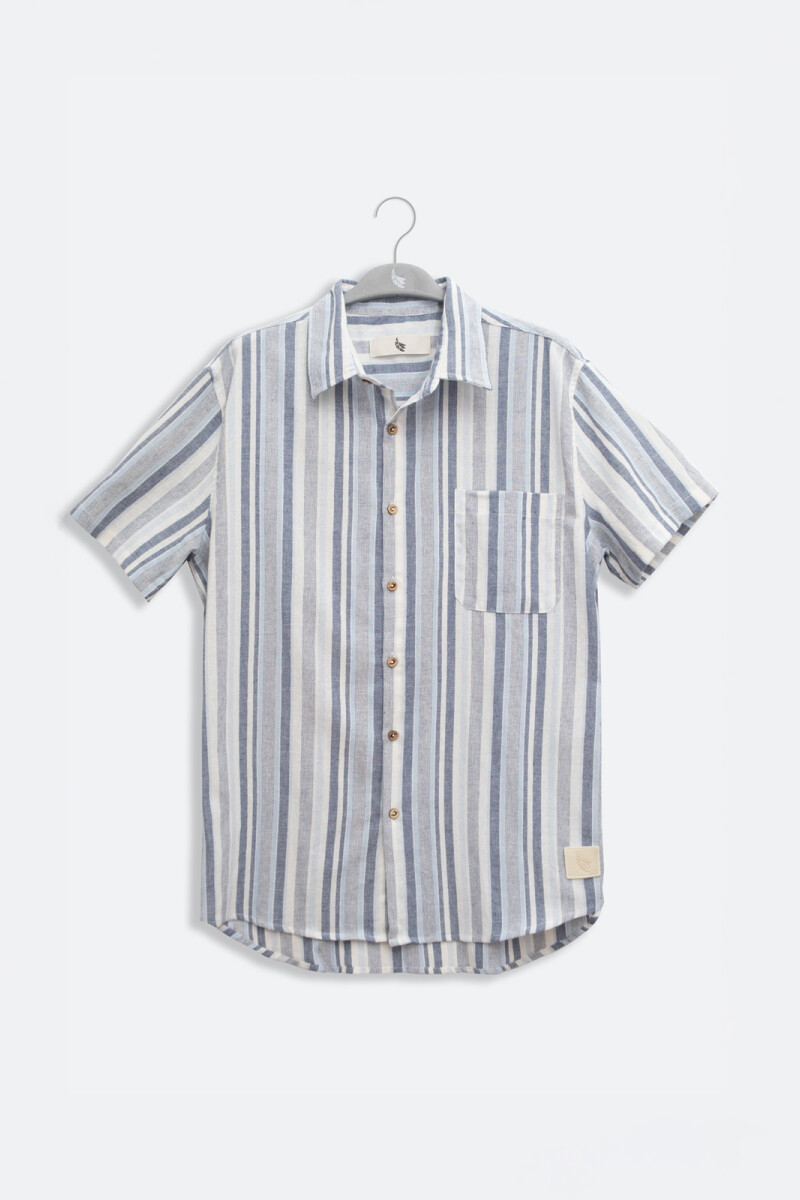 FEDE SHORT SLEEVE SHIRT STRIPE Blue