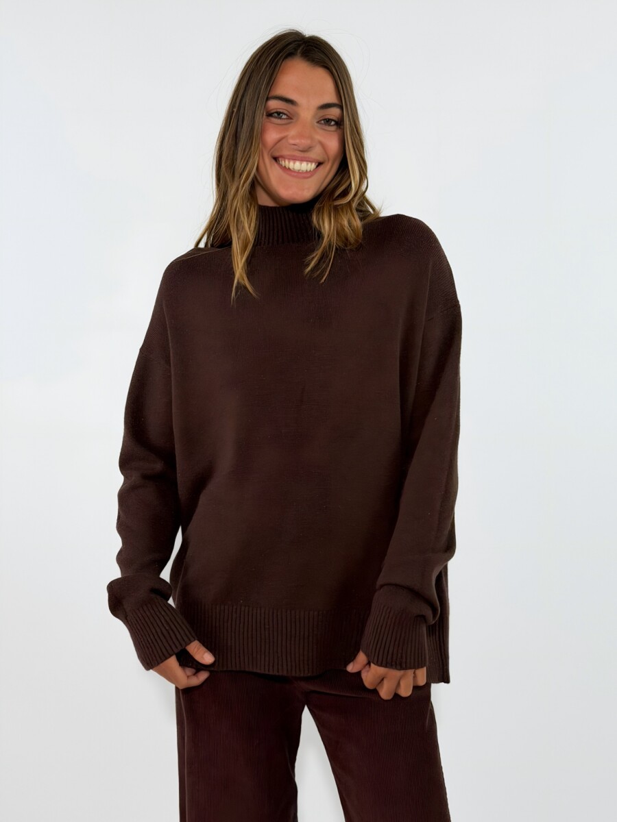 SWEATER EBRO - CHOCOLATE 