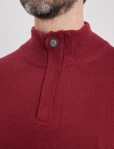 470416 SWEATER HARRY Rojo Oscuro
