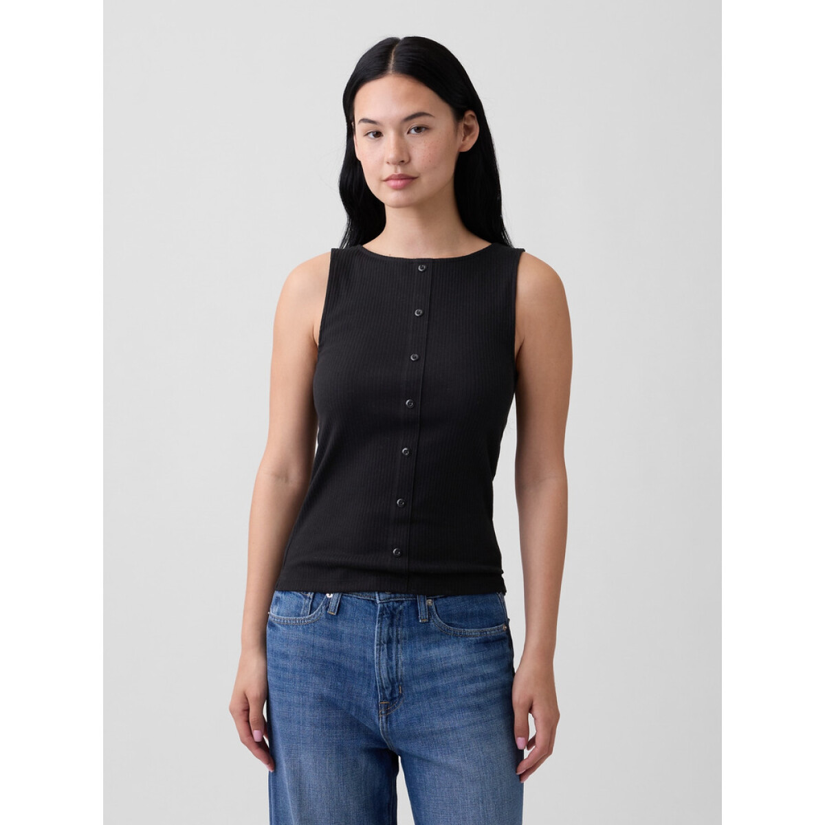 V-SL BUTTON THROUGH - BLACK 1 